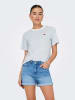 JDY Shirt in Hellblau/ Weiß