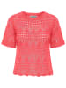 JDY Gebreid shirt koraalrood