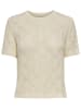 JDY Gebreid shirt beige
