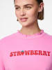 Pieces Sweatshirt "Maliah" in Rosa