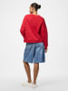 Pieces Sweatshirt "Maliah" in Rot