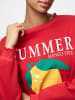Pieces Sweatshirt "Maliah" in Rot
