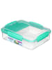 sistema Lunchbox "Sistema Snack Attack Duo TO GO" in Türkis