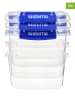 sistema 3er-Set: Lunchboxen "Sistema KLIP IT PLUS" in Blau