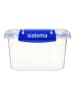 sistema 3er-Set: Lunchboxen "Sistema KLIP IT PLUS" in Blau