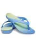 Crocs Zehentrenner "Kadee II" in Hellblau/ Gelb