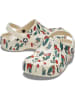 Crocs Chodaki "Baya" w kolorze kremowym ze wzorem