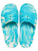 Crocs Pantoletten "Baya II" in Hellblau/ Gelb/ Weiß