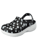 Crocs Sleehak-crocs "Baya" zwart/wit