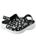 Crocs Sleehak-crocs "Baya" zwart/wit
