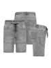Sublevel Jeans-Bermudas in Hellgrau