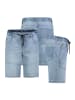 Sublevel Jeans-Bermudas in Hellblau