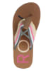 Roxy Teenslippers lichtbruin/meerkleurig