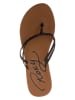 Roxy Teenslippers zwart/lichtbruin