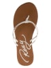 Roxy Teenslippers lichtbruin/wit