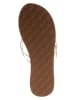 Roxy Teenslippers lichtbruin/wit