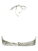 Roxy Bikini-Oberteil in Khaki/ Weiß