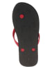 Quiksilver Japonki w kolorze czarno-czerwonym