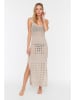trendyol Strickkleid in Creme