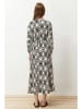trendyol Kleid in Creme/ Schwarz