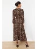 trendyol Kleid in Camel/ Schwarz