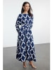 trendyol Jurk blauw/wit