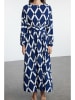 trendyol Jurk blauw/wit
