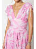 trendyol Kleid in Rosa/ Weiß