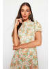 trendyol Jurk crème/oranje/groen