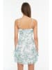 trendyol Kleid in Weiß/ Mint
