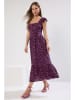 trendyol Kleid in Schwarz/ Lila