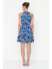 trendyol Jurk blauw/paars/donkerblauw