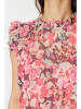 trendyol Kleid in Bordeaux/ Rosa