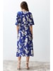trendyol Kleid in Blau/ Weiß