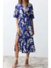 trendyol Kleid in Blau/ Weiß
