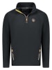 Geographical Norway Fleecepullover in Schwarz