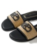 Polo Club Pantoletten in Schwarz/ Beige