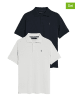 Polo Club 2er-Set: Poloshirts - Regular fit - in Schwarz/ Weiß