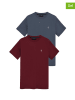 Polo Club 2er-Set: Shirts in Rot/ Blau