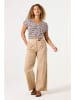 Garcia Shirt in Creme/ Braun