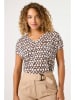 Garcia Shirt in Creme/ Braun