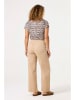Garcia Shirt in Creme/ Braun