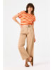 Garcia Shirt in Creme/ Orange