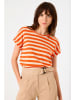 Garcia Shirt in Creme/ Orange