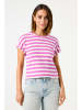 Garcia Shirt in Weiß/ Pink