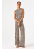 Garcia Top in Creme/ Braun