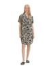 Tom Tailor Kleid in Schwarz/ Beige
