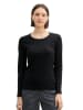 Tom Tailor Longsleeve in Schwarz