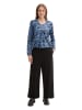 Tom Tailor Bluse in Blau/ Dunkelblau