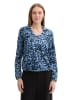 Tom Tailor Bluse in Blau/ Dunkelblau